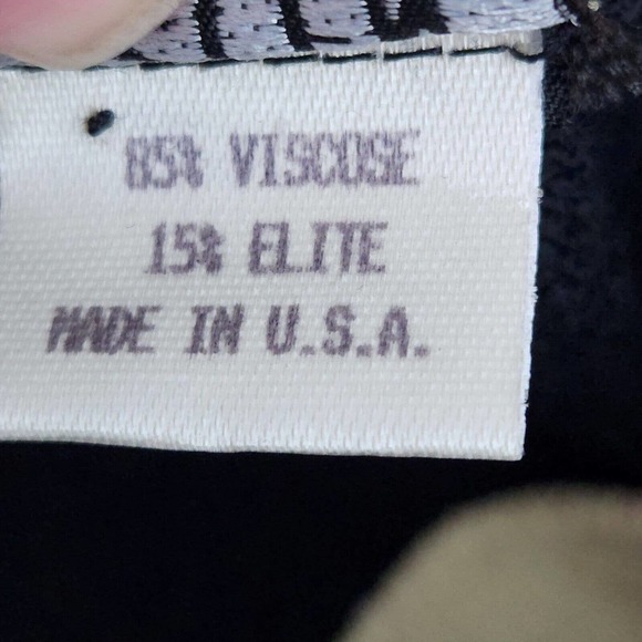 Vintage Helen HSU Cardigan Sweater Size L Black Tan Made in USA Button Front - Picture 9 of 10